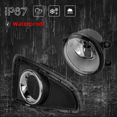 OKSIWA Fog Lights Fit for 2016 2017 2018 Toyota RAV4 1 Pair Front Bumper Driving Fog Lamps with Bezels and Assemblies Kit, Left & Right Side (Clear Lens)-7