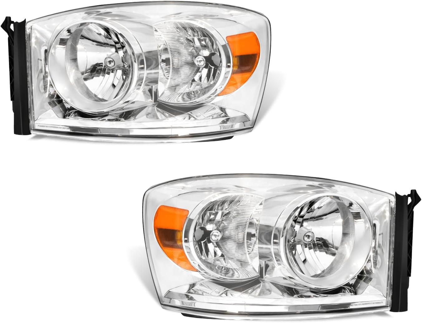 OKSIWA Headlights Assembly for 2006-2008 Dodge Ram 1500, 2006–2009 Dodge Ram 2500 3500, OEM Style Replacement Headlamp Housing, Factory Fit, No Bulbs Included, Durable & Weather-Resistant