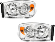 OKSIWA Headlights Assembly for 2006-2008 Dodge Ram 1500, 2006–2009 Dodge Ram 2500 3500, OEM Style Replacement Headlamp Housing, Factory Fit, No Bulbs Included, Durable & Weather-Resistant