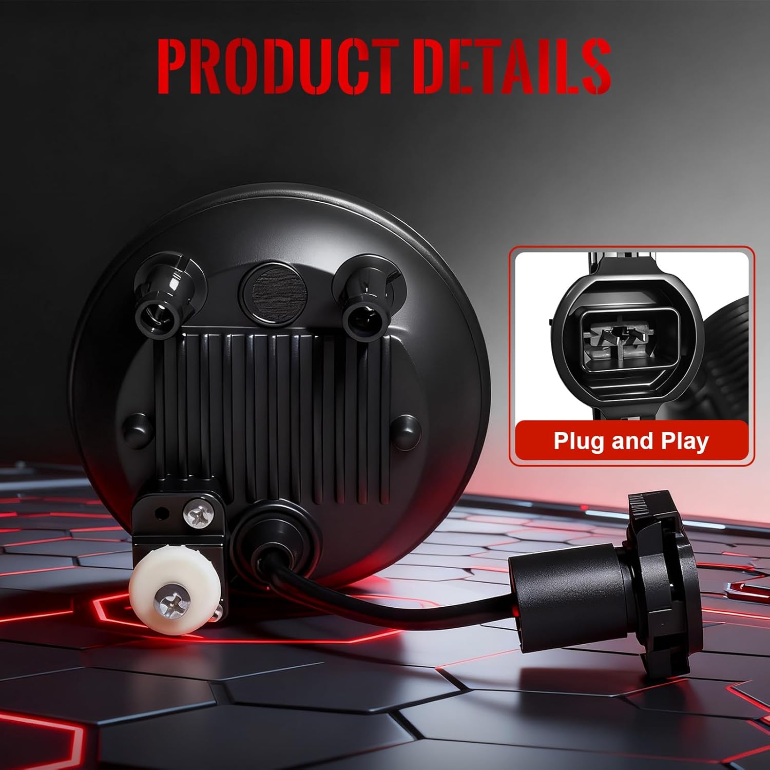 DOT Compliant LED Fog Lights for 2015-2019 Chevy Colorado with Wiring Harness & Switch Clear Lens Plug & Play-4