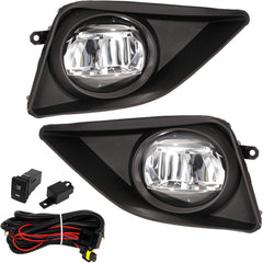 OKSIWA LED Fog Lights Compatible with 2008-2010 Toyota Corolla Bumper Driving Fog Lamps Assemblies with Switch and Wiring Harness-9