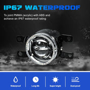 OKSIWA Laser Fog Lights with DRL Fit for Toyota 07-13 Camry,09-13 Corolla,10-11 Prius,06-12 RAV4,08-10 Highlander,12-16 Tacoma Upgrade and Modified 1 Pair Fog Lights Assembly, Front Bumper Driving Fog Lamps