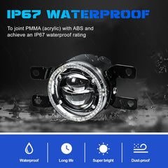 OKSIWA Laser Fog Lights with DRL Fit for Toyota 07-13 Camry,09-13 Corolla,10-11 Prius,06-12 RAV4,08-10 Highlander,12-16 Tacoma Upgrade and Modified 1 Pair Fog Lights Assembly, Front Bumper Driving Fog Lamps-7