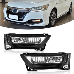 OKSIWA Halogen Fog Light for 2013-2015 Honda Accord Sedan 4 Door,1 Pair Upgrade Fog Lamps Assembly Replacement, Front Bumper Driving Light Kit-1