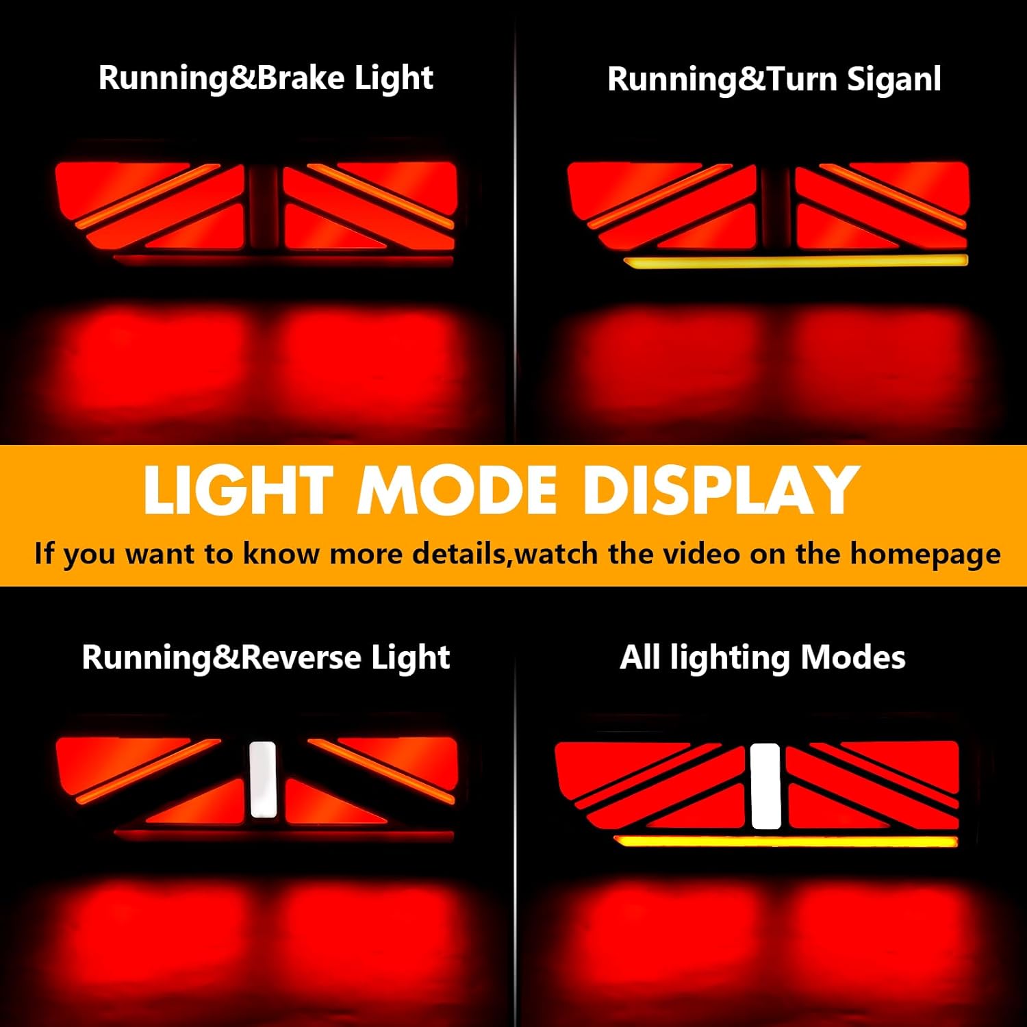 OKSIWA Sequential Full LED Tail Lights for Suzuki Jimny 2019-2024, with Start Up Sequence,Dynamic Turn Signal,Unique Appearance Design, Reverse, Brake Light Tail Lamp Rear Lights Assembly (Butterfly)-2