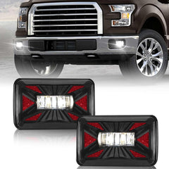 OKSIWA New LED Fog Lights Assembly Compatible With 2015-2020 F150 Super Duty Fog Lights Front Bumper Lamps Clear Lens 1 Pair of Fog Lamps-1