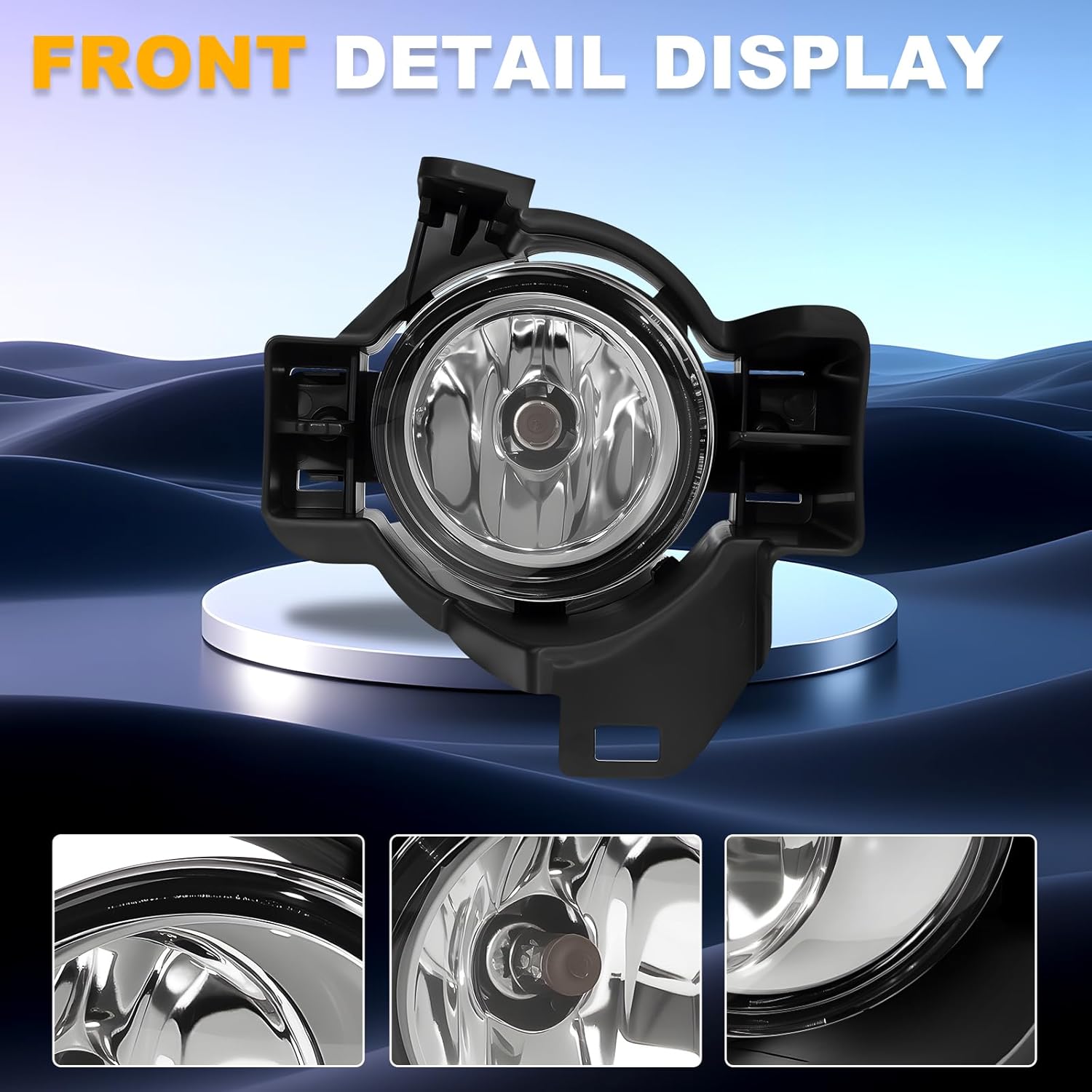 OKSIWA Fog Lights Compatible With 2010 2011 2012 Altima 4DR Sedan Fog Lights Front Bumper Lamps with Halogen Bulb Harness and Switch Left Driver and Right Passenger Side-2