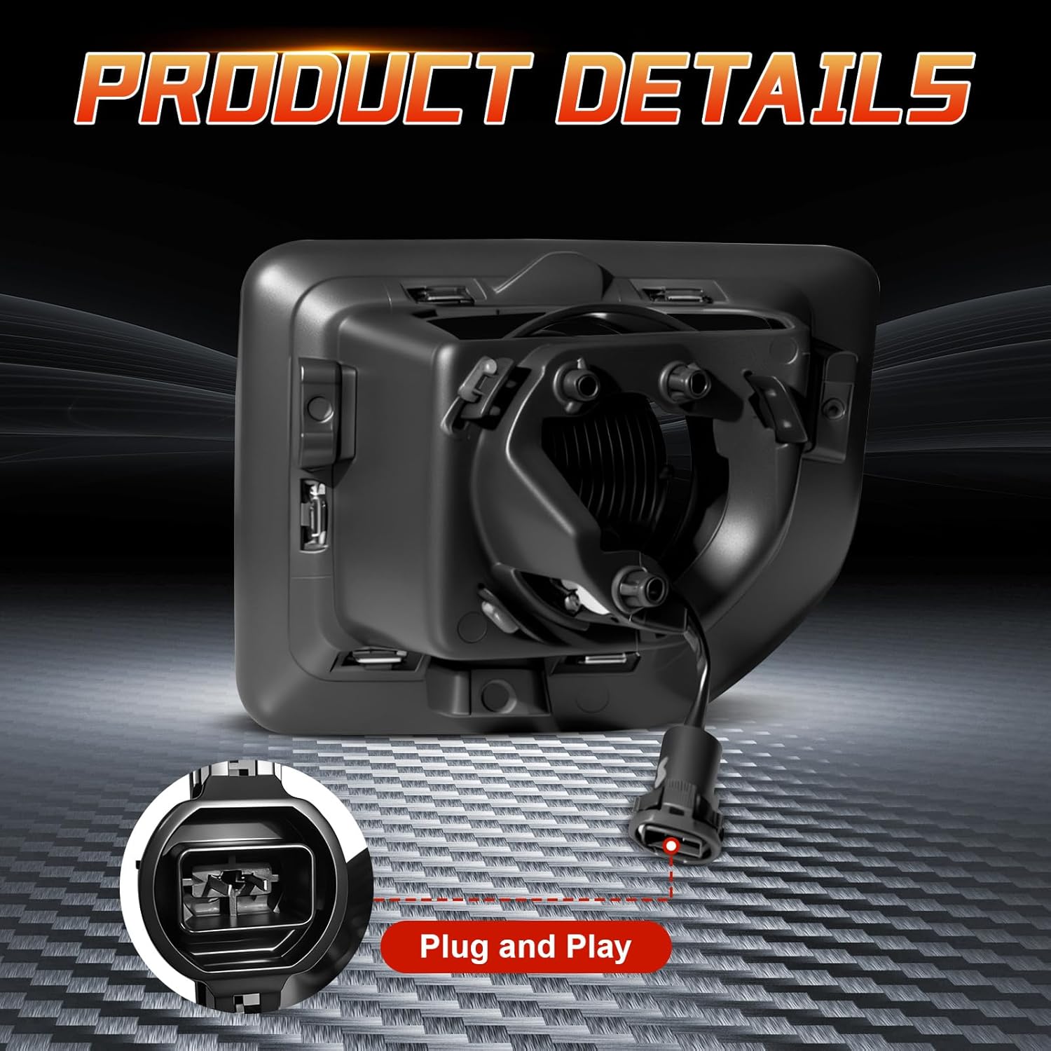 DOT Approved LED Fog Lights for 2015-2019 GMC Sierra 2500HD/3500HD Plug & Play-4