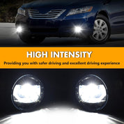 OKSIWA LED Fog Lights For 2007 2008 2009 Toyota Camry, Front Bumper Driving Light kit,Fog Lamps Assembly Replacement with Switch, Wiring Harness,Plug and Play