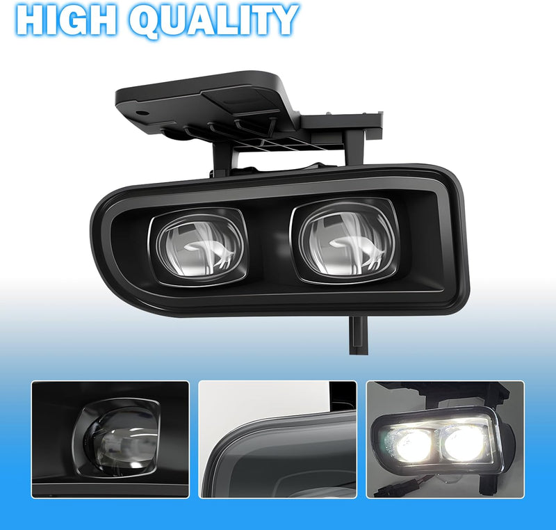DOT Approved LED Fog Lights for 1999-2002 GMC Sierra & 2000-2006 GMC Yukon Plug & Play-5