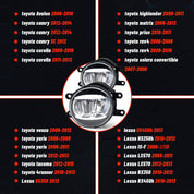 OKSIWA 1Pair LED Fog Lights for 2009-2013 Corolla,2012-2015 Tacoma,2010-2013 4runner,2007-2014 Camry,RAV4 Matrix Avalon Prius Solara Venza Yaris【2006 SCION】 for GS350 HS250h IS-F