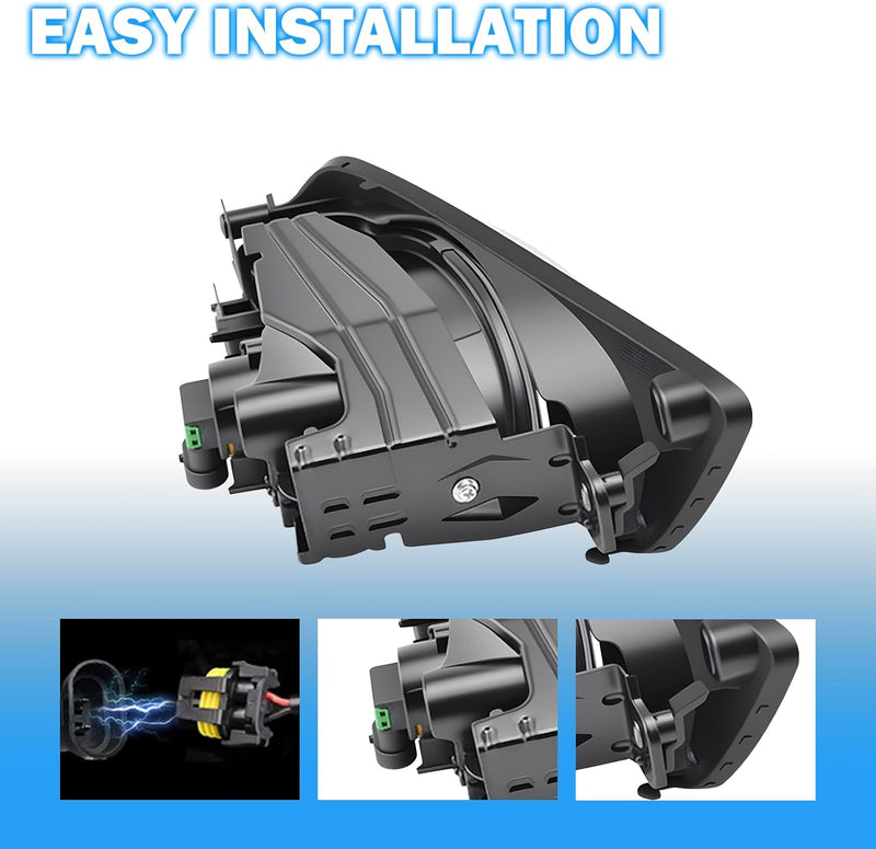 OKSIWA Fog Lights Compatible with 2012 Honda Civic 4DR Front Fog Lamps Assemblies with Switch and Wiring Harness 1 Pair of Fog Lights-5