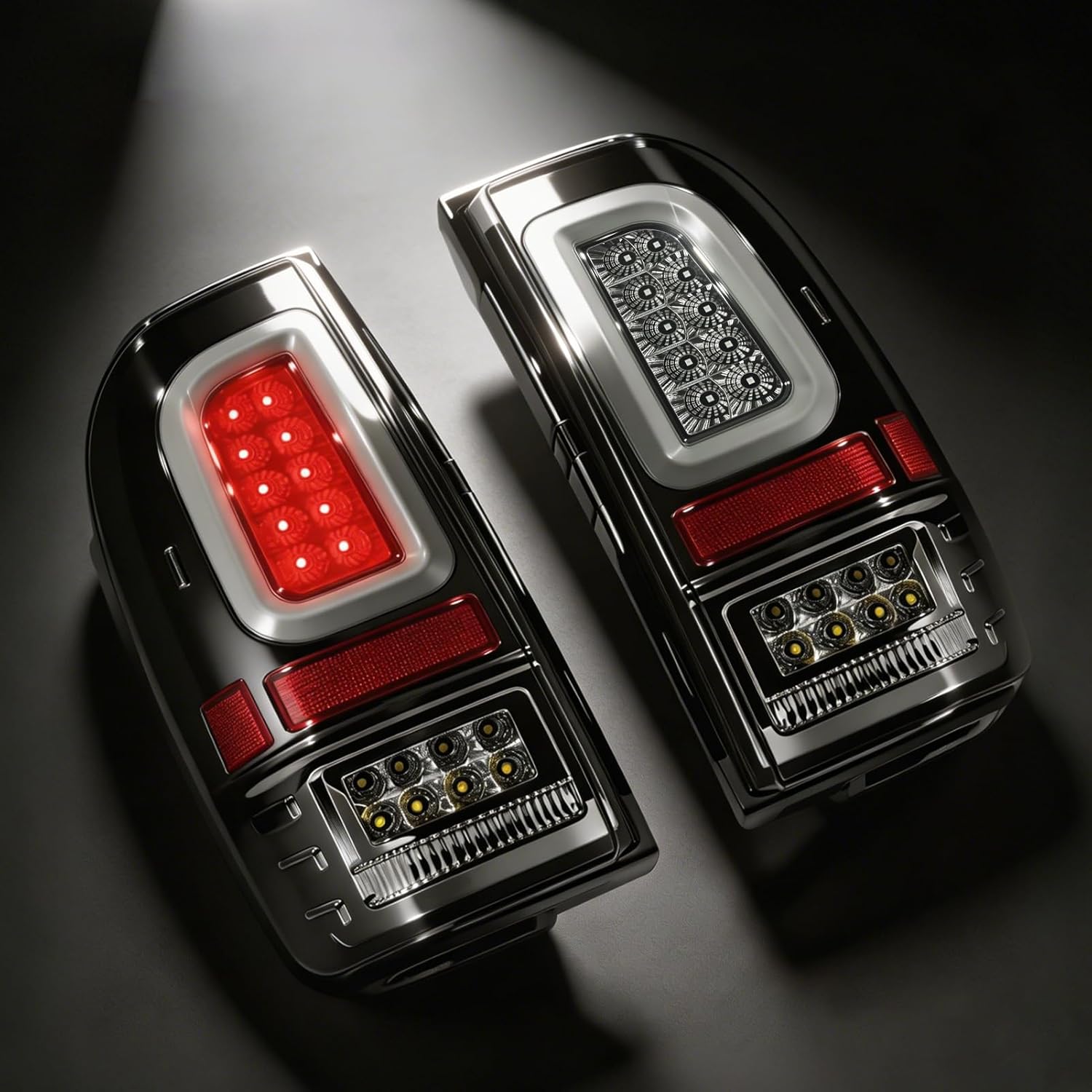 OKSIWA Smoked Full Led Tail Lights Fit for 2008-2016 Ford F250 F350 F450 Turn Signal,Brake Light,Reverse Light Rear Light Assembly Replacement-7