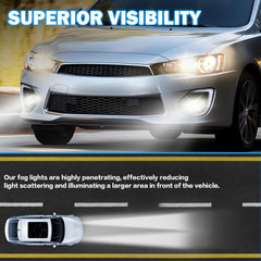 OKSIWA Fog Lights Compatible with 2016 2017 Mitsubishi Lancer 1 Pair Front Bumper Driving Fog Lamps- Clear Lens-2