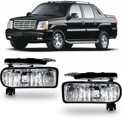 OKSIWA Halogen Fog Lights for 2002-2006 Cadillac Escalade/EXT, 2003-2006 Escalade ESV, Led Fog Lamps front Bumper Driving Light,Plug and Play-1