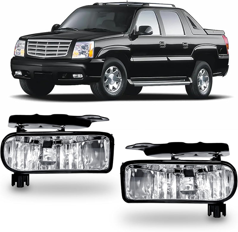 OKSIWA Halogen Fog Lights for 2002-2006 Cadillac Escalade/EXT, 2003-2006 Escalade ESV, Led Fog Lamps front Bumper Driving Light,Plug and Play-1