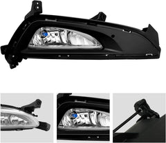 OKSIWA Fog Lights Assemblies Compatible With 2016 2017 2018 Hyundai Tucson Passenger & Driver Side Front Bumper Fog Lights-4