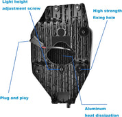 OKSIWA LED Fog Lights for Ford 2011-2016 F250/F350/F450/F550 Super Duty, Bumper Driving LED Fog Lamp Assembly Replacement FogLight Kit, DOT Certified（1 Pair）