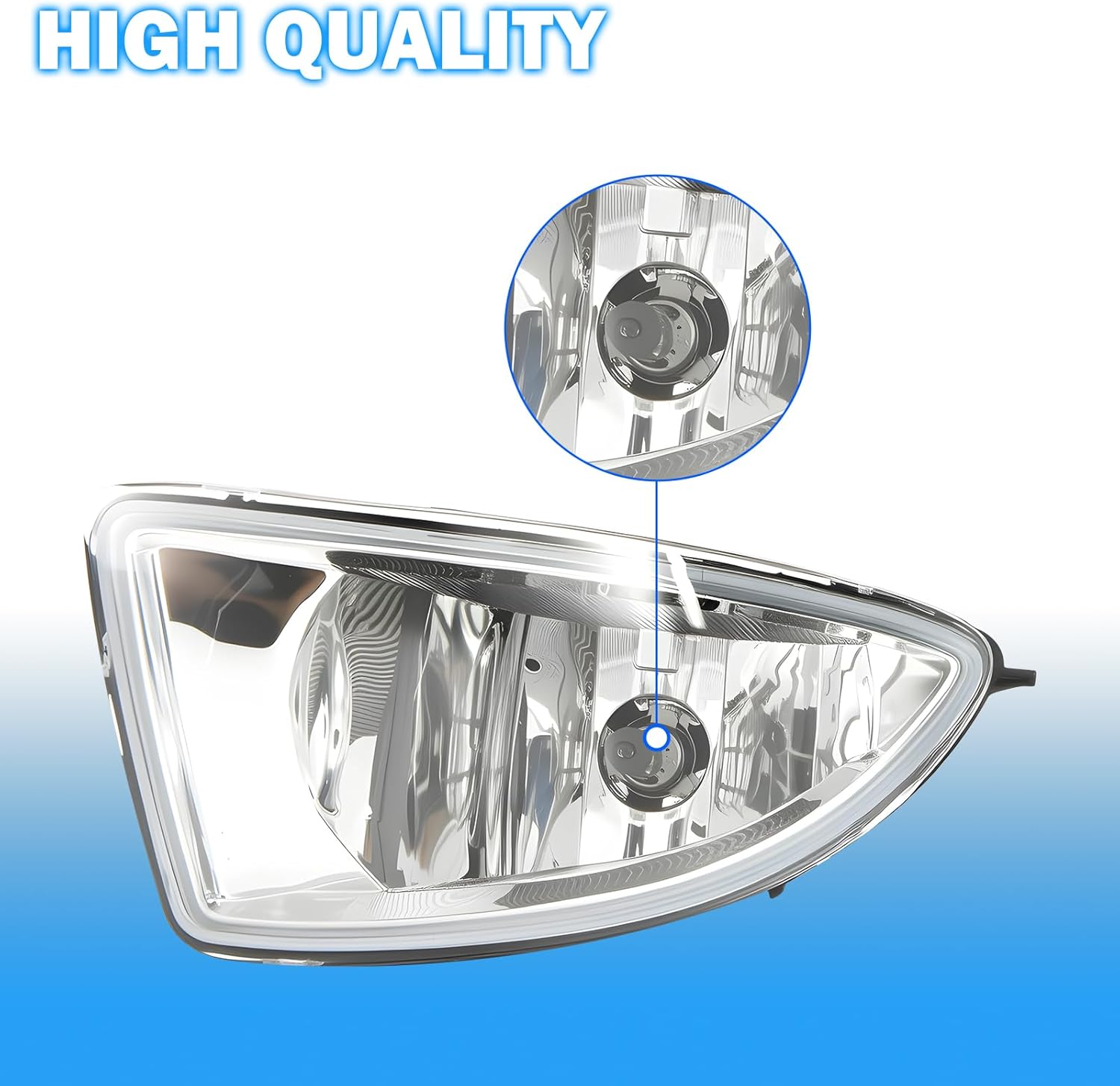 OKSIWA Driving Fog Lights Compatible with 2004-2005 Honda Civic 2/4DR 1 Pair Bumper Fog Lamps with Halogen Bulb, Switch and Harness (Clear Lens)-5