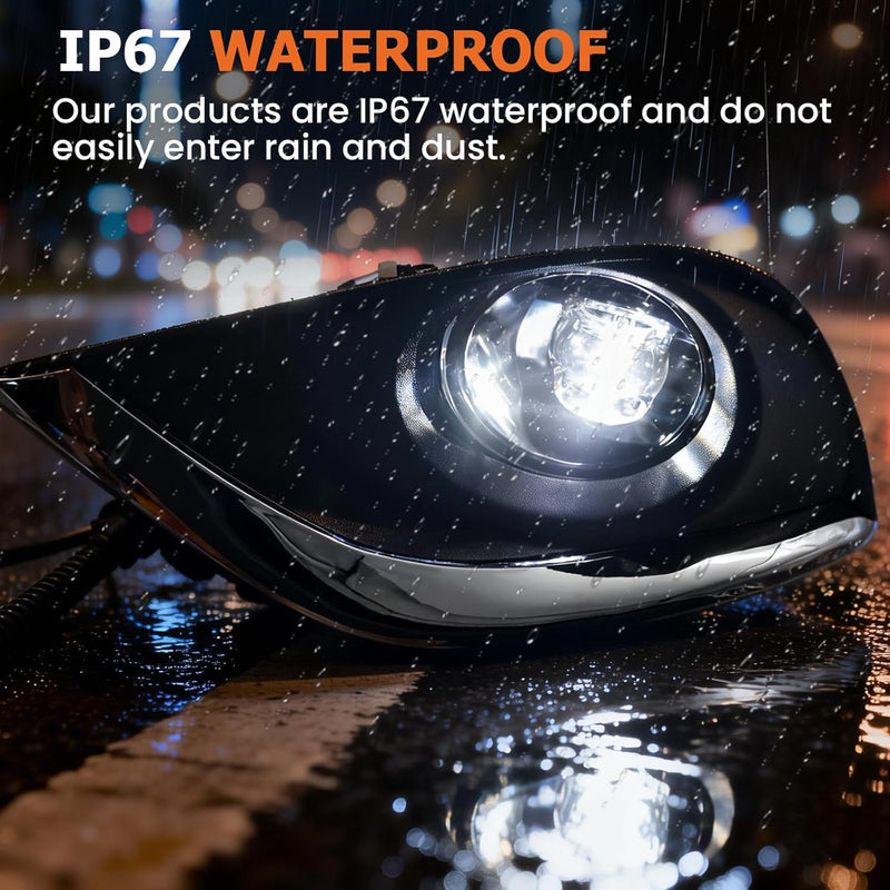 OKSIWA LED Fog Lights Compatible With 2015-2019 Sunny/Versa Sedan Front Bumper Lamps Driving Fog Lamps Clear Lens Left Driver and Right Passenger Side-6