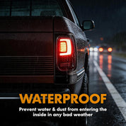 OKSIWA Led Tail Lights-for Dodge Ram 1994-2001 Ram 1500,1994-2002 Ram 2500/3500, C-shaped Design Running Light,Brake,Reverse Tail Lamp, Upgrade Tail Lights Assembly Replacement