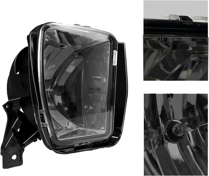OKSIWA Fog Light fit for 2013 2014 2015 2016 2017 2018 Dodge Ram 1500 Pickup 2019 2020 2021 RAM 1500 Classic(Not Fit for Rebel Model) With 9006 12V 35W Halogen Bulbs- Smoked Lens-4
