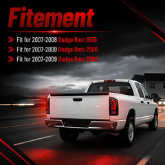 Smoked LED Tail Lights for 2007-2008 Dodge Ram 1500 & 2007-2009 Ram 2500 3500 Plug & Play-3