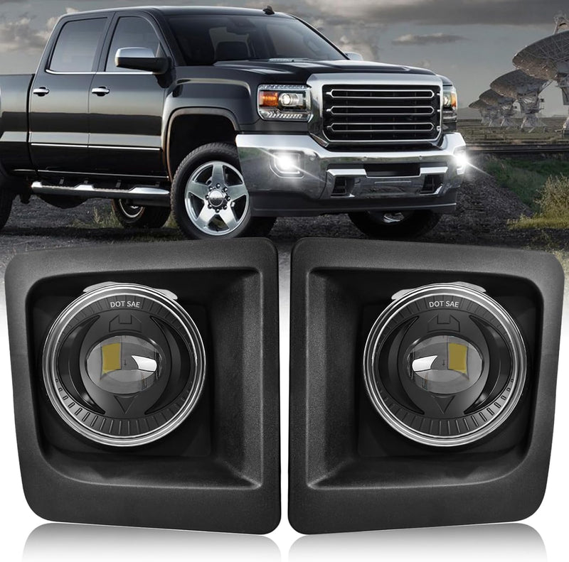DOT Approved LED Fog Lights for 2014-2015 GMC Sierra 1500 Plug & Play-1