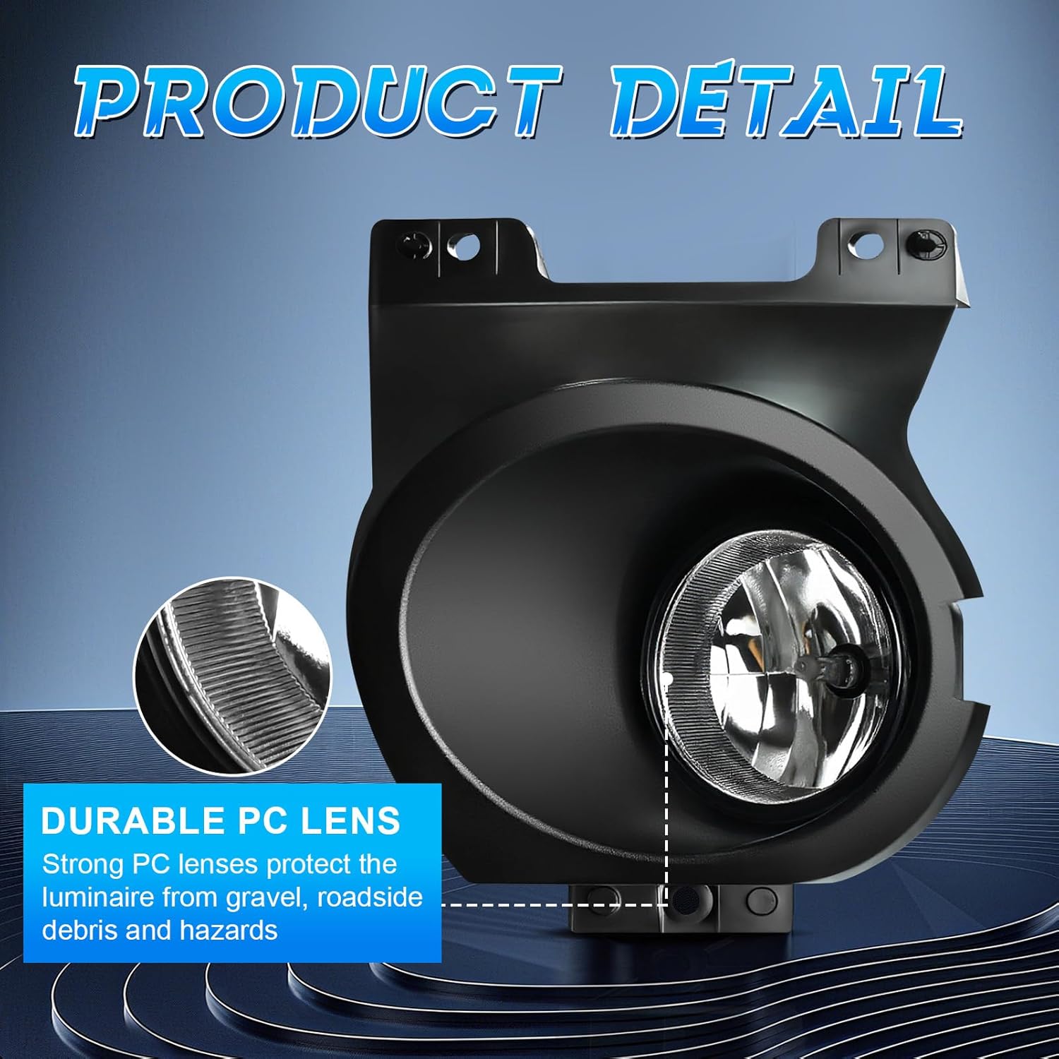 OKSIWA LED Fog Lights Compatible with 2011 2012 2013 2014 Ford F150/F250 /F350/F450/F550 Bumper Driving Fog Lamp Assembly Replacement DOT Approved（1 Pair）