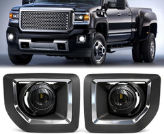 DOT Approved LED Fog Lights for 2015-2019 GMC Sierra 2500HD/3500HD Plug & Play-1