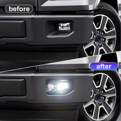 OKSIWA LED Fog Lights Compatible with 2015 2016 2017 Ford F150 Fog Lamps Assembly Left Driver and Right Passenger Side-2