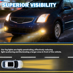 OKSIWA Halogen Fog Light Replacement for Nissan Altima 2008-2013/Rogue 2008-2015/Maxima 2009-2014/Versa 2012-2016/Murano 2015-2016/Pathfi Driver and Passenger Side-3