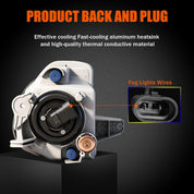 OKSIWA Fog Lights Compatible with 2010 2011 2012 Lexus ES350 Upgrade and Modified 1 Pair Fog Lamp, Fog Light Assembly