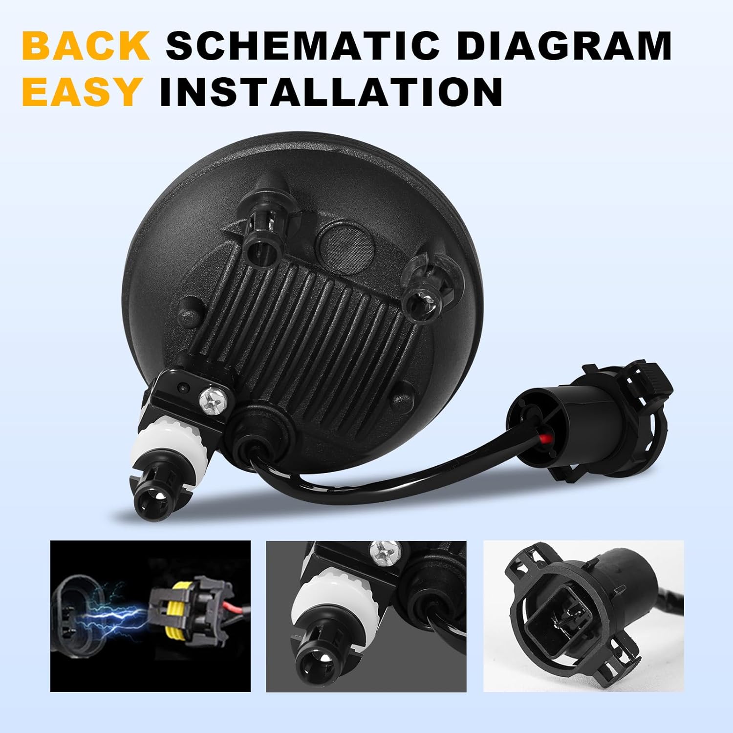 DOT Compliant Yellow LED Fog Lights for 2010-2013 Chevy Camaro Plug & Play-3