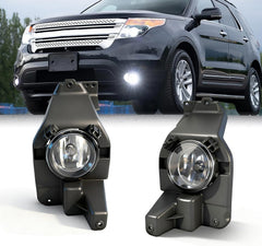 OKSIWA Fog Lights Compatible with 2011 2012 2013 2014 2014 2015 Ford Explorer Upgrade and Modified 1 Pair Fog Lamp, Fog Light Assembly-1
