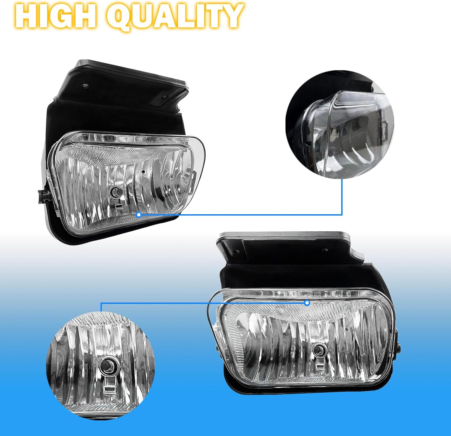 DOT Approved Halogen Fog Lights for 2002-2007 Chevy Silverado Avalanche Plug & Play-4