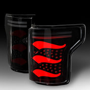 OKSIWA Sequential Full Led tail lights for 2015-2020 Ford F150 Starting Animated, Dynamic Turn Signal,Brake Light,Reverse Light Smoked Rear Light Assembly