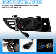 OKSIWA LED Fog Lights for Honda Accord 2003 2004 2005, Front Bumper Fog Lamps with Switch & Wiring Harness, Plug-and-Play Installation-4