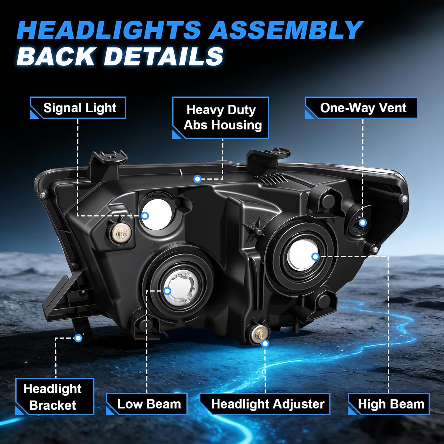 Headlight for 2007–2013 Toyota Tundra & 2008–2017 Toyota Sequoia-5