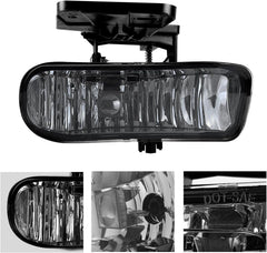 DOT Approved Halogen Fog Lights with Housing for 1999-2002 GMC Sierra & 2000-2006 GMC Yukon Plug & Play-2