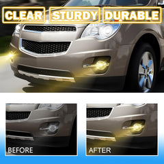 OKSIWA Fog Lights Replacement for 2010 2011 2012 2013 2014 2015 2016 Equinox with H11 12V 35W Halogen Bulbs & Wiring Harness Kit (Clear Lens)-7