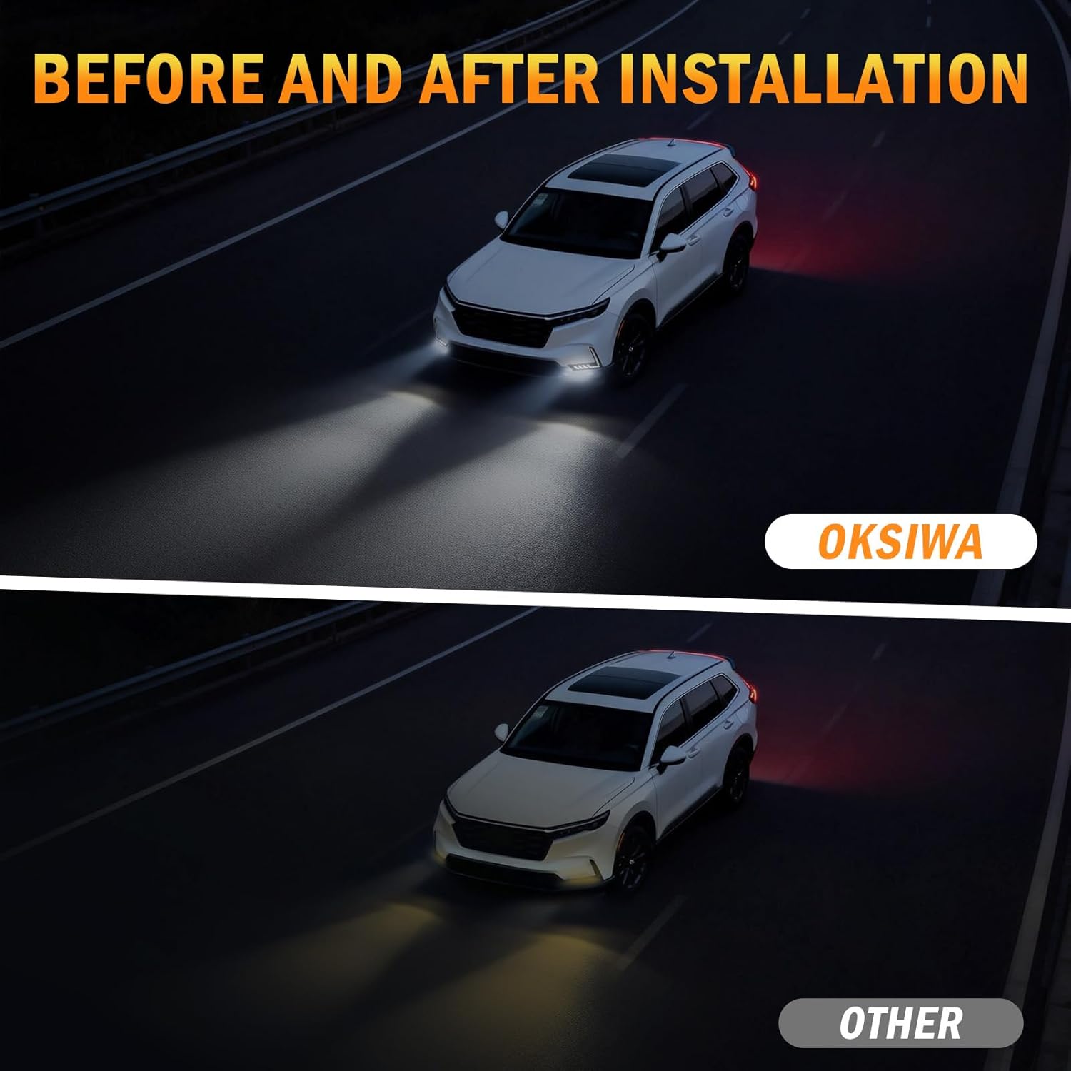 3-Color LED DRL with Startup Animation & Wiring Harness for 2023-2025 Honda CR-V White/Amber/Blue Plug & Play-6