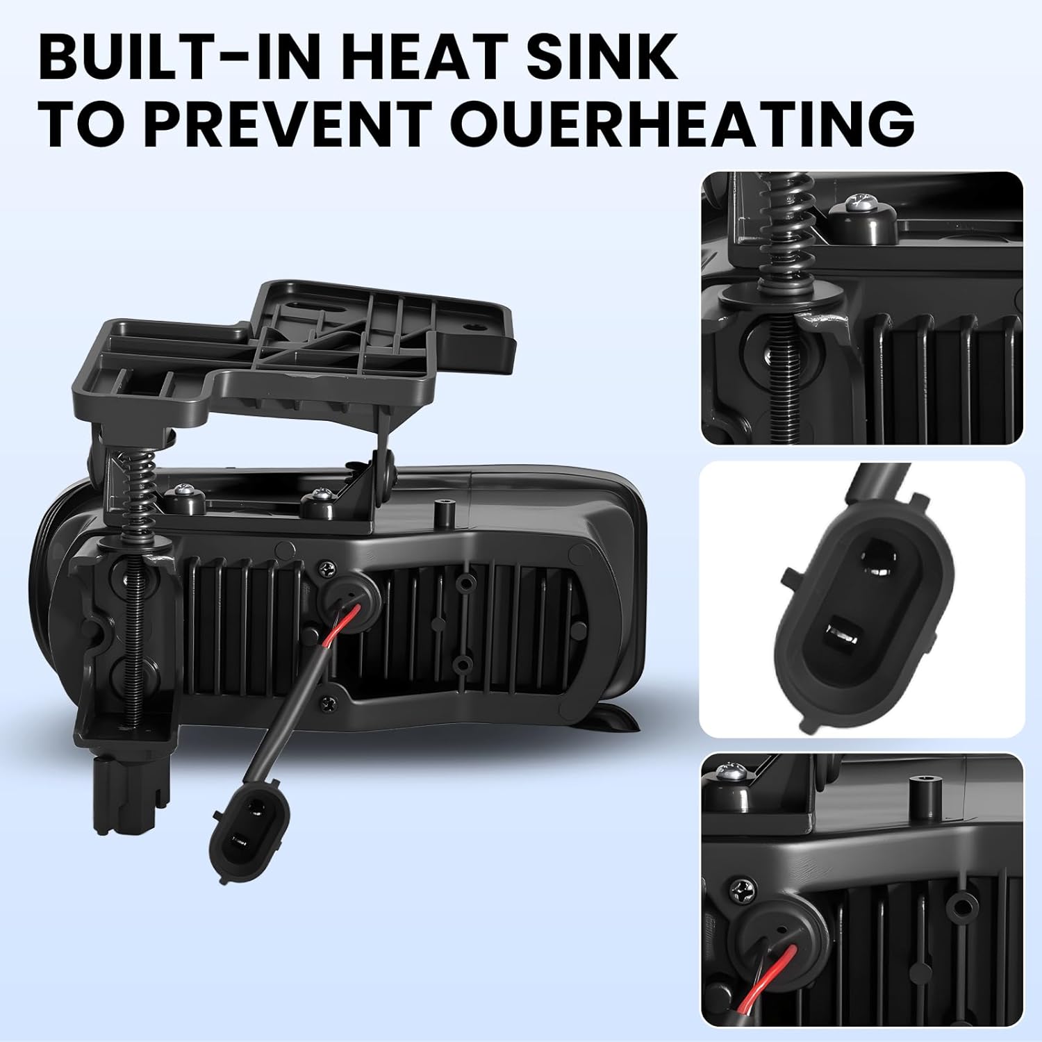 OKSIWA LED Fog Lights Compatible With 2000 2001 2002 2003 2004 2005 2006 GMC Yukon Pickup Truck / 1999 2000 2001 2002 GMC Sierra, A Pair Of Fog Lamps With Housing And Clear Lens