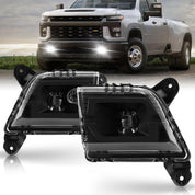 OKSIWA LED Fog Lights for 2019 2020 2021 2022 2023 Chevrolet Silverado 1500 2500HD 3500HD, Trucks Front Driving Fog Lamps Assembly Kit, DOT Approved - 1 Pair(No Including Wiring)