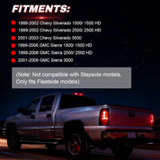 OKSIWA Full LED Tail Lights Assemble Compatible for 1999-2006 GMC Sierra 1500/2500/3500 & 1999-2002 Chevy Silverado 1500/2500 With Start-Up Animation, Dynamic Turn Signals, Brake Light,Reverse Light