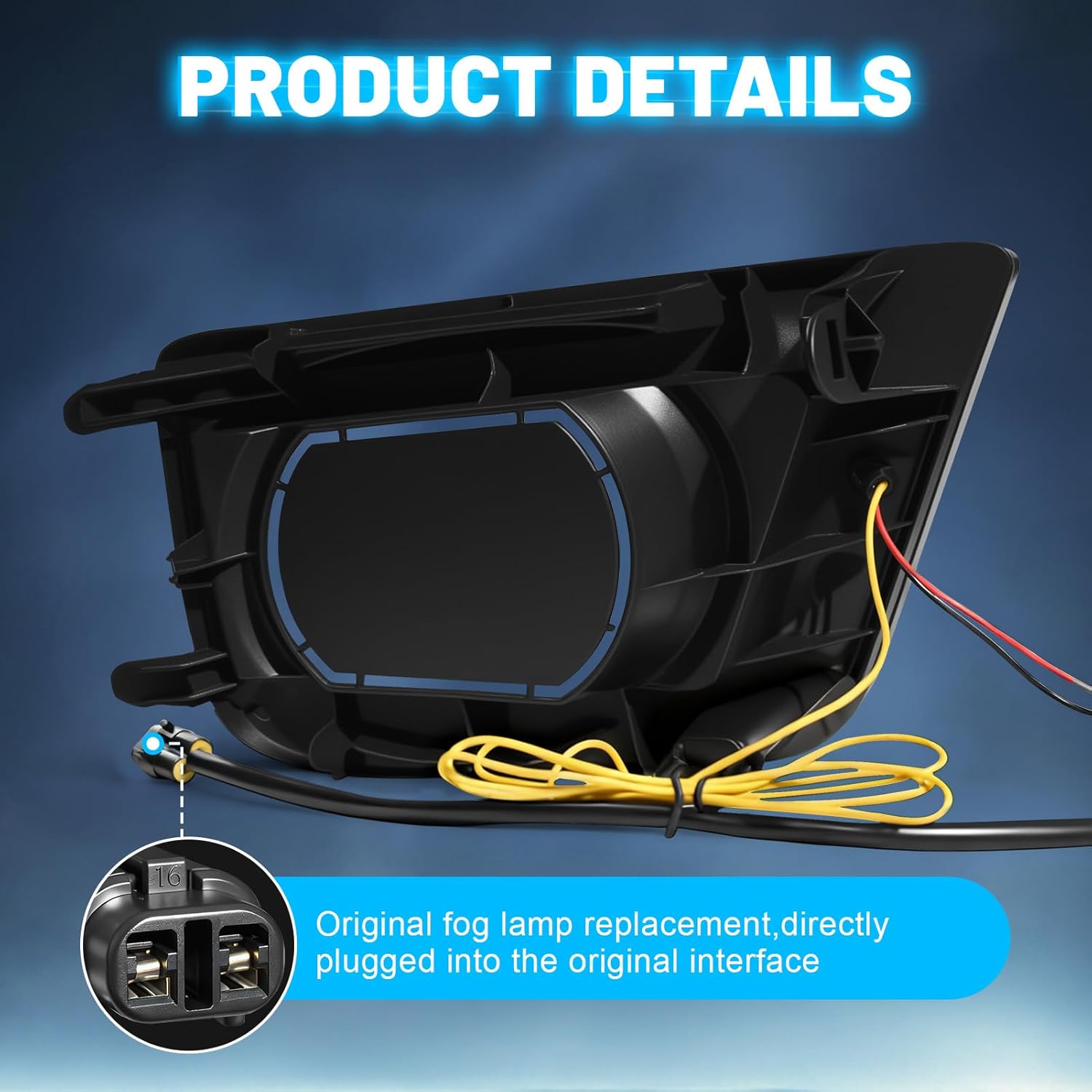 OKSIWA LED Daytime Running Lights For 2012 2013 2014 2015 Toyota Tacoma, with Amber Dynamic Turn Signal Lights, Fog Lights DRL Harness