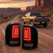 OKSIWA Upgrade Full LED Tail Lights for 2007-2013 Chevy Silverado 1500/2500HD/3500HD,Brighter & Safer, Smoke Lens Rear Lights, Easy Installation, Weather-Resistant