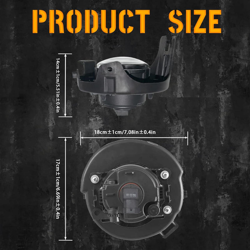 OKSIWA Fog Lights for 2005-2009 Nissan Frontier(w/Painted Bumper)/ 2005-2012 Nissan Pathfinder(w/Painted Bumper), 1 Pair Front Bumper Driving Fog Lamps With Harness Kit(12V 55W H11 Bulbs)-6