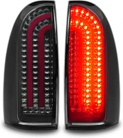 OKSIWA Dynamic Smoked LED Tail Lights for 2005-2015 Toyota Tacoma - Bright Brake, Turn Signal, Reverse Lights with Sequential Animation | IP67 Waterproof