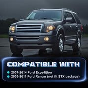 OKSIWA Led Fog Lights Compatible with Ford Expedition 2008 2009 2010 2011 2012 2013 2014 Upgrade and Modified 1 Pair Led Fog Lamp, Fog Light Assembly